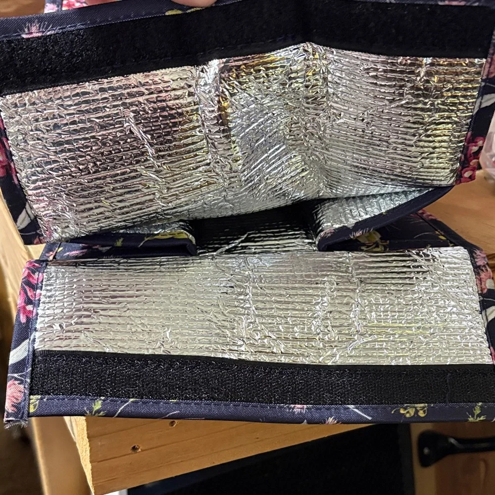 Banz Grevillea Navy Blue Floral Insulated Lunch Tote Bag New